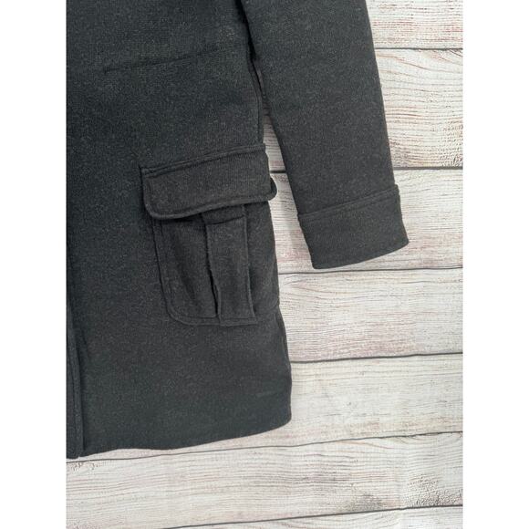Patagonia Better Sweater Coat Womens Small Dark Gray Fleece Thigh Length - Picture 5 of 12